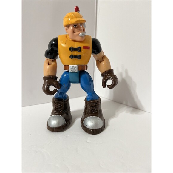 Mattel Rescue Heroes (Retired) - Billy Blazes Firefighter & Jack Hammer.2002. - Picture 3 of 6